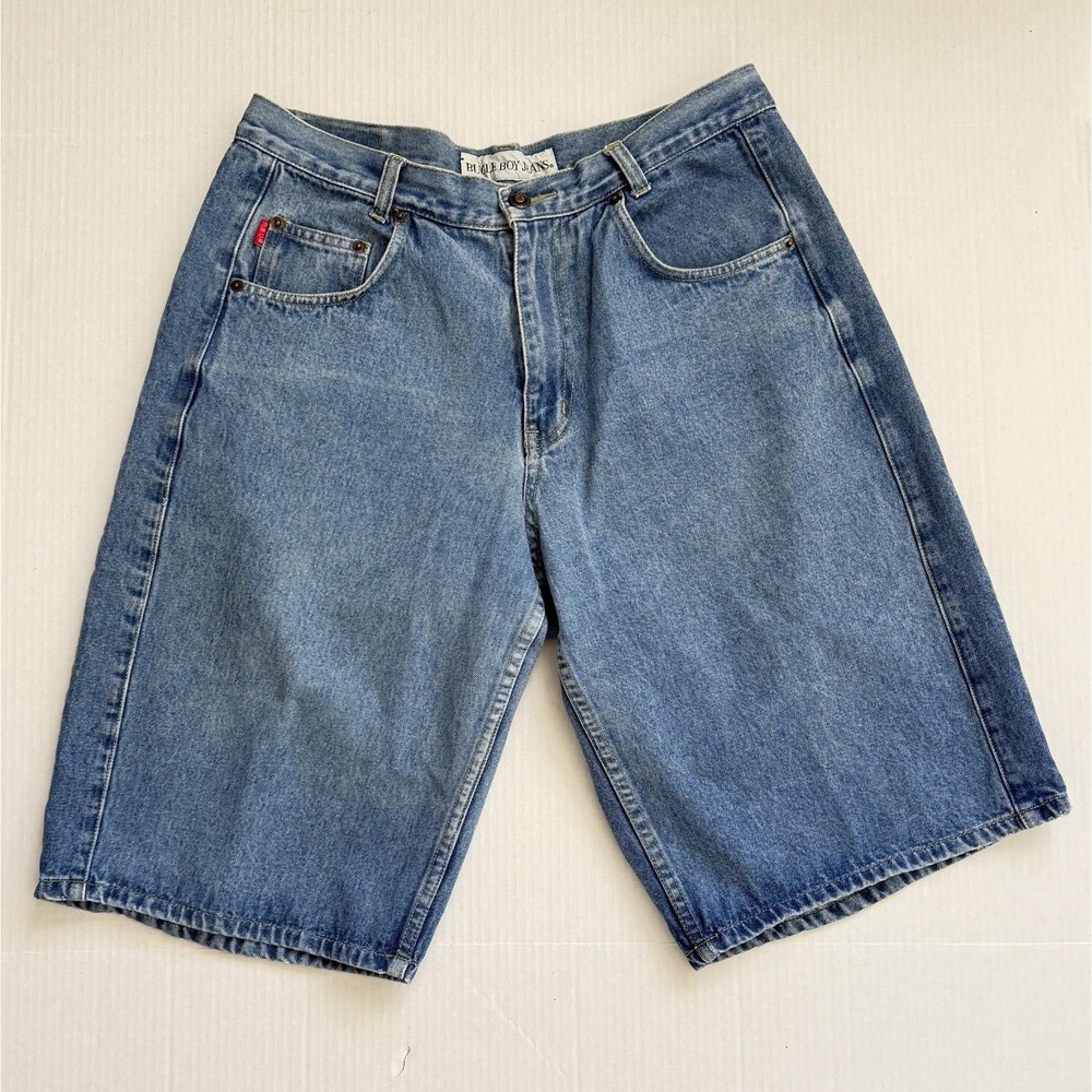 Vintage 90s Bugle Boy Denim Jorts Mens 31 (32 Actual) Baggy Skater Shorts